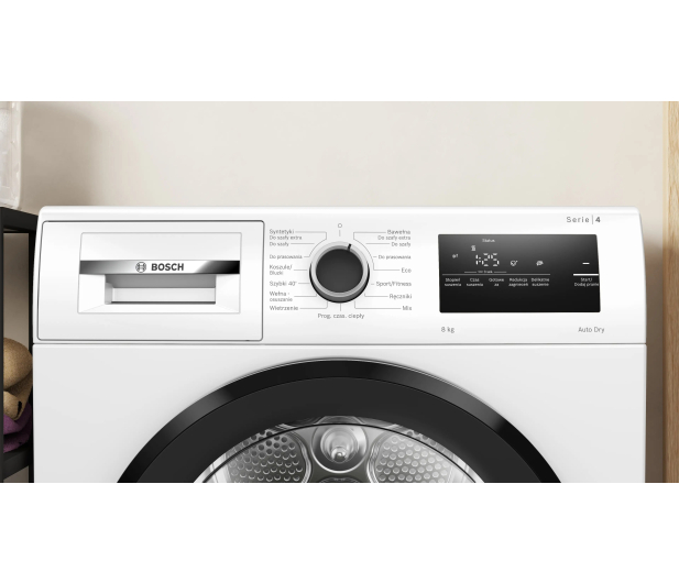 ZESTAW Bosch Suszarka WTH85V9FPL+Pralka WAN2425MPL+Łącznik WTZ2741 - 1551488 - zdjęcie 13